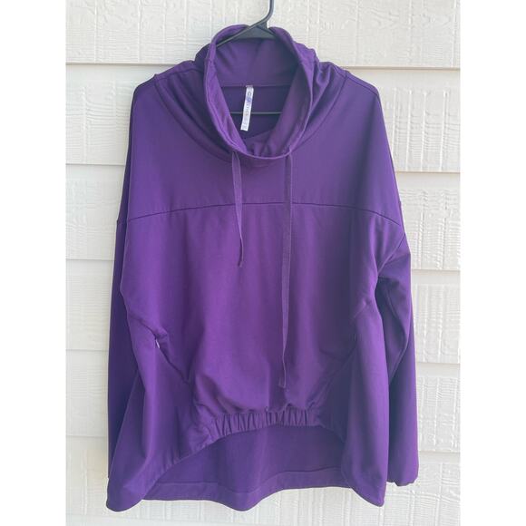 Fabletics Europa Yoga Pullover Sweatshirt hoodie Purple  XL - Picture 1 of 8
